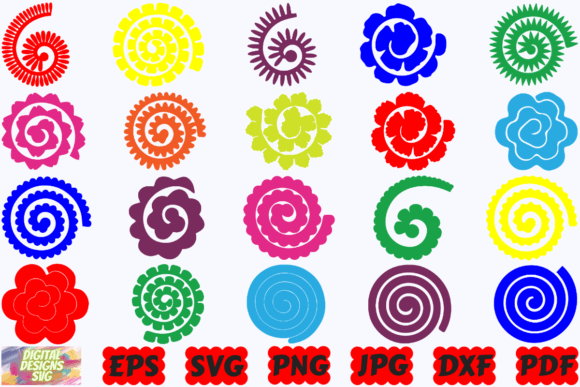 Download Rolled Paper Flower SVG | Rolled Flower - Rolled Collection