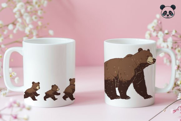 Download Papa Bear &amp; Sons Father's Day Mug Wrap - Papa bear Collection