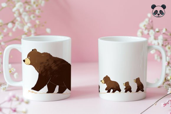 Download Papa Bear &amp; Sons Father's Day Mug Wrap - Papa bear Collection