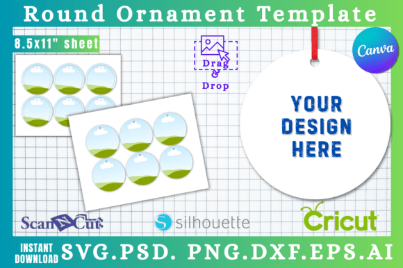 Download Printable Round Ornament SVG Templates - Svg templates Collection