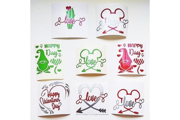 Download SVG Templates. VALENTINE'S DAY. Stickers - Svg templates Collection