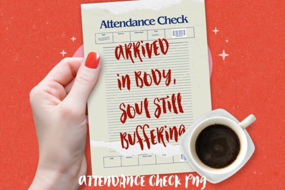 Download Funny Attendance Check PNG - Premium Bundle