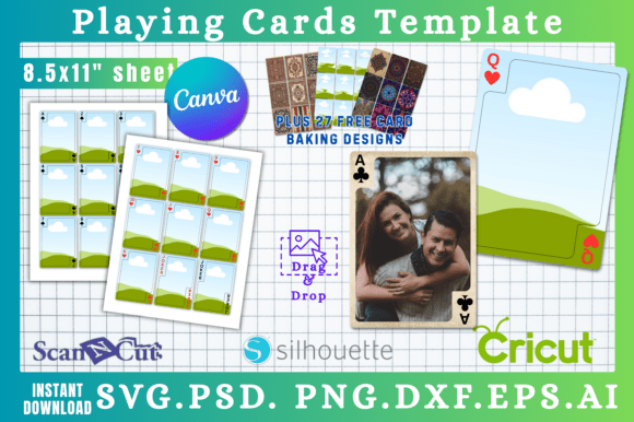 Download Pocker Playing Card Deck SVG Templates 2 - Svg templates Collection