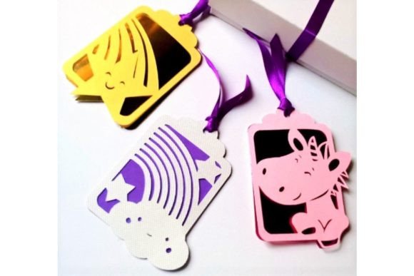 Download UNICORN TAGS. SVG Templates. Bookmarks. - Svg templates Collection