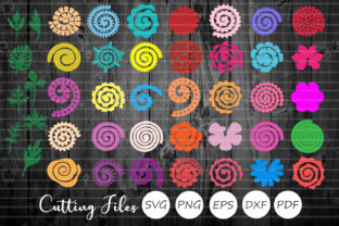 Download 43 Rolled Paper Flowers and Stems - Rolled Collection